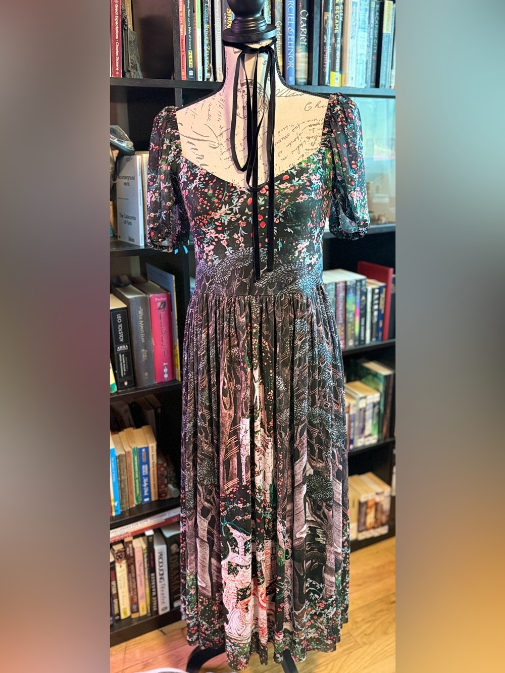 Rare BlackMilk | Nielsen Sleeping Beauty Midaxi Dress - Picture 7 of 12